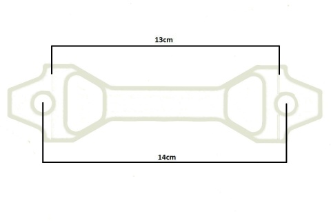 Uchwyt akumulatora D1Spec 15 cm silver