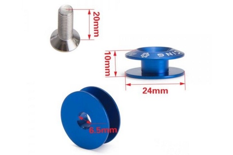 Zapinki klapy / zderzaka ADDCO Quick Release black