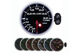 Zegar Slide PEAK-SC 52mm TURBO ELECTRIC -1 DO 3 BAR