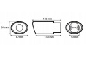 Końcówka wydechu tłumika AMIO 87x65mm
