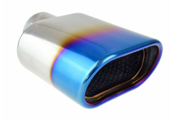 Końcówka wydechu tłumika AMIO 122x68mm opalana