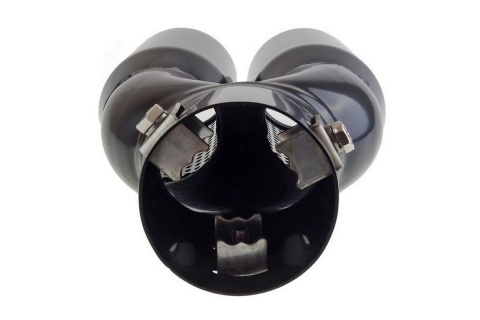 Końcówka wydechu tłumika AMIO 2x63mm