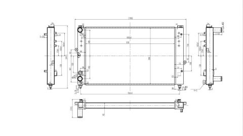 Chłodnica wody TurboWorks AUDI A4 1.8T