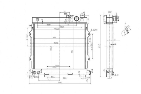 Chłodnica wody TurboWorks BMW E30 M3 rdzeń 53mm