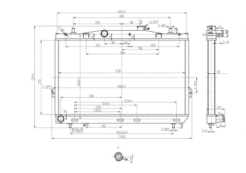 Chłodnica wody TurboWorks HYUNDAI COUPE II GK 2.7
