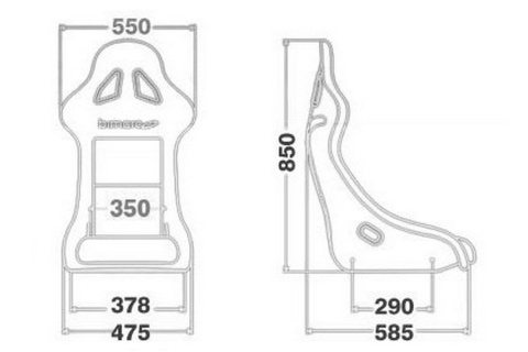 Fotel sportowy Bimarco FIA Dakar welur red
