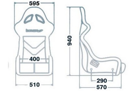 Fotel sportowy Bimarco FIA Futura skaj black