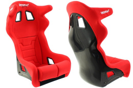 Fotel sportowy Bimarco HANS FIA Grip welur red