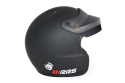 Kask otwarty RRS Protec Jet - SNELL FIA HANS czarny mat