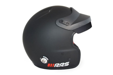 Kask otwarty RRS Protec Jet - SNELL FIA HANS czarny mat