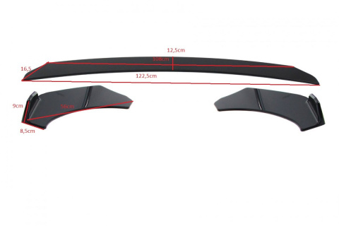 Uniwersalny splitter przedniego zderzaka 3 częściowy