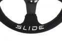 Kierownica zamszowa SLIDE 320mm offset 20mm black
