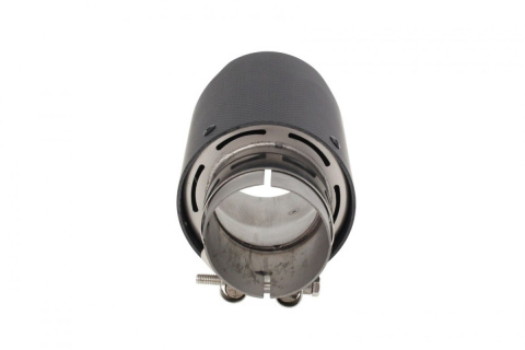Końcówka wydechu tłumika 114mm montaż 76mm carbon
