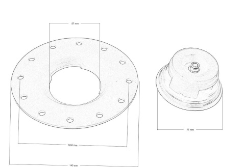 Zakrętka wlewu zbiornika paliwa do zbiorników TurboWorks aluminium czarna