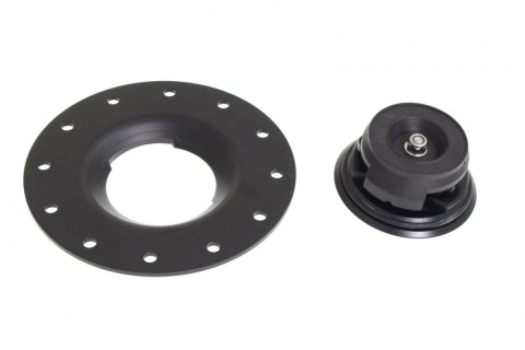 Zakrętka wlewu zbiornika paliwa do zbiorników TurboWorks aluminium czarna