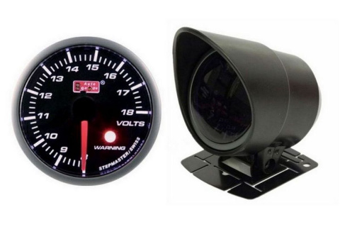 Zegar Auto Gauge Smoke Warning 52mm WOLTOMIERZ + KUBEK