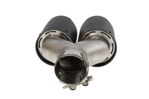 Końcówka wydechu tłumika 2x89mm montaż 57mm carbon