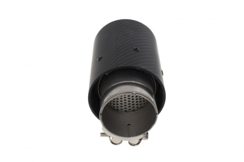 Końcówka wydechu tłumika 89mm montaż 65mm carbon