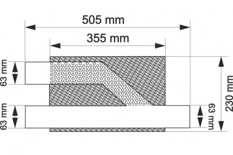 Sportowy tłumik środkowy 2,5" pod przepustnicę TurboWorks STAL 304SS