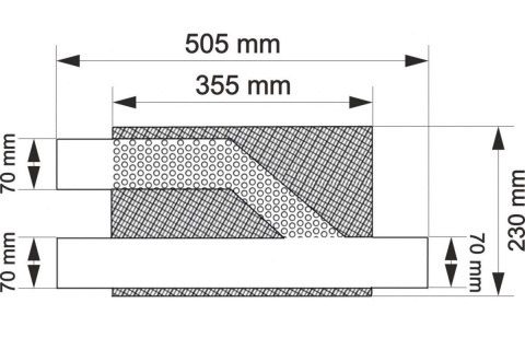 Sportowy tłumik środkowy 2,75" pod przepustnicę TurboWorks STAL 304SS
