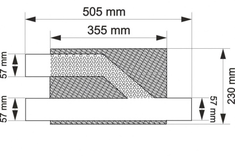 Sportowy tłumik środkowy 2,25" pod przepustnicę TurboWorks STAL 304SS