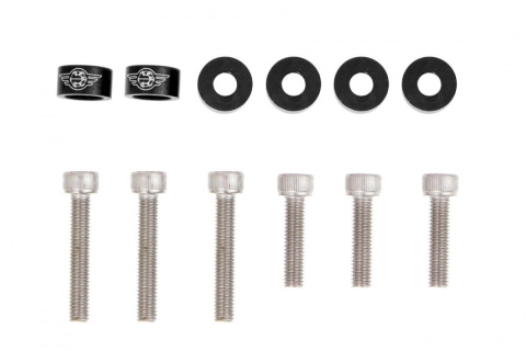 Śruby zaworu VTEC EPMAN Honda black 6 szt.