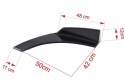 Uniwersalne lotki dokładki przedniego zderzaka 2 częściowe