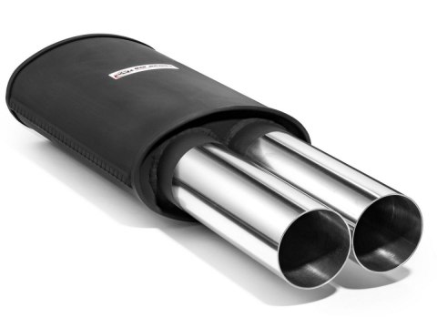 TŁUMIK SPORTOWYY 2x76mm BM SPORT