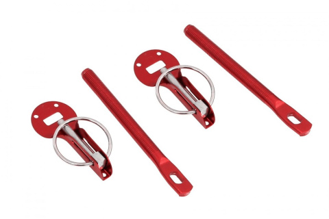 Zapinki maski ProRacing kołkowe red