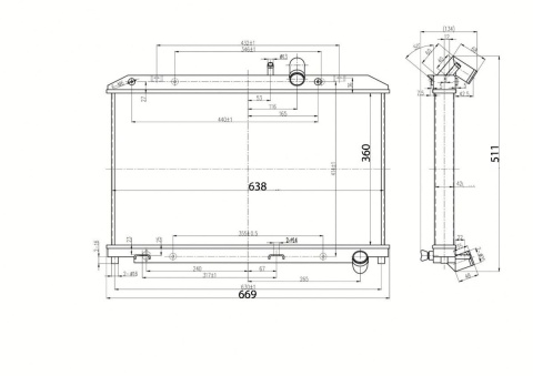 Chłodnica wody TurboWorks MAZDA RX8 2004 +