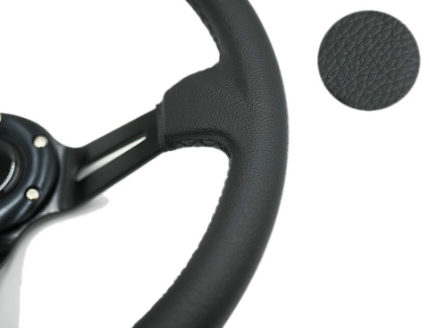 Kierownica sportowa Jacky Auto Sport 350mm offset 90mm Skóra