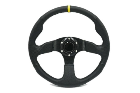 Kierownica sportowa Jacky Auto Sport 350mm offset 0mm Skóra