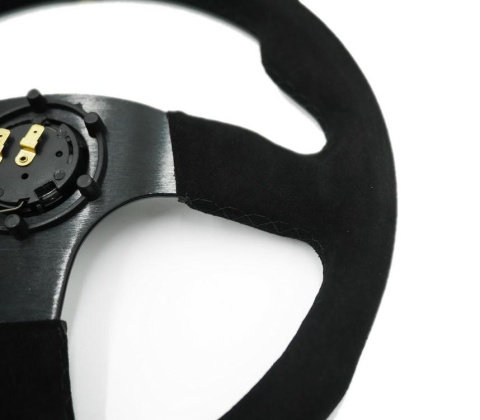 Kierownica zamszowa Jacky Auto Sport 350mm offset 0mm