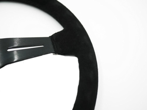 Kierownica zamszowa Jacky Auto Sport 350mm offset 45mm