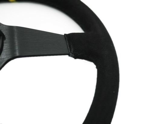 Kierownica zamszowa Jacky Auto Sport 350mm offset 68mm