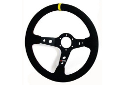 Kierownica zamszowa RRS RALLY 350mm offset 90mm