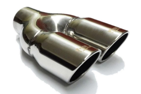 Końcówka wydechu tłumika WM SPORT 2x70mm