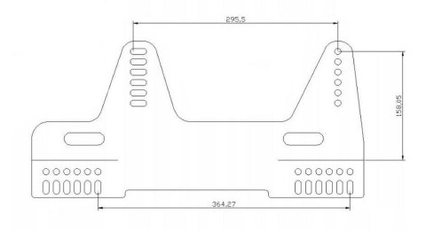 Mocowanie boczne fotela BM SPORT FIA