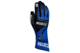 Rękawice Sparco RUSH rajdowe kartingowe niebiesko-czarno-białe