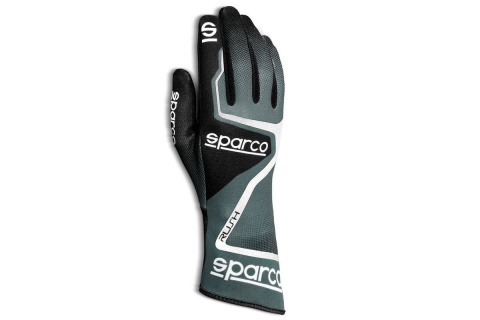 Rękawice Sparco RUSH rajdowe kartingowe szaro-czarno-białe