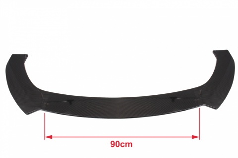 Uniwersalny splitter przedniego zderzaka 3 częściowy carbon look