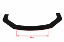 Uniwersalny splitter przedniego zderzaka 3 częściowy gloss black