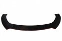 Uniwersalny splitter przedniego zderzaka 3 częściowy gloss black