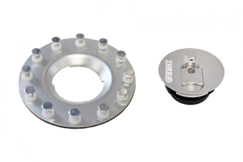 Zakrętka wlewu zbiornika paliwa do zbiorników TurboWorks aluminium srebrna