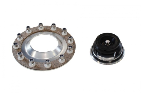 Zakrętka wlewu zbiornika paliwa do zbiorników TurboWorks aluminium srebrna