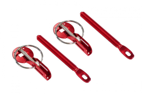 Zapinki maski Slide kołkowe red