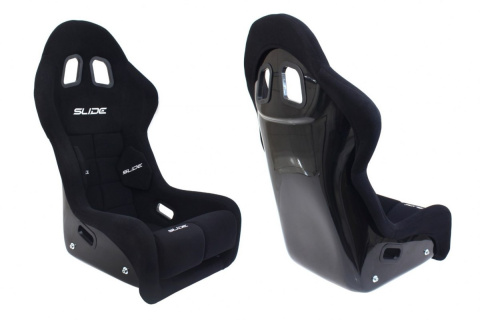 Fotel sportowy Slide RTS FIA zamsz black