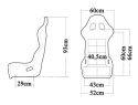 Fotel sportowy Slide RTS FIA zamsz black