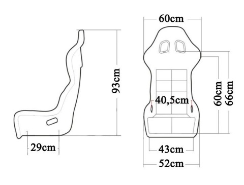 Fotel sportowy Slide RTS FIA zamsz black