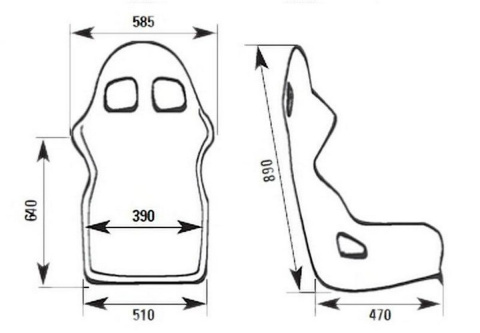 Fotel sportowy OMP FIA TRS-E black